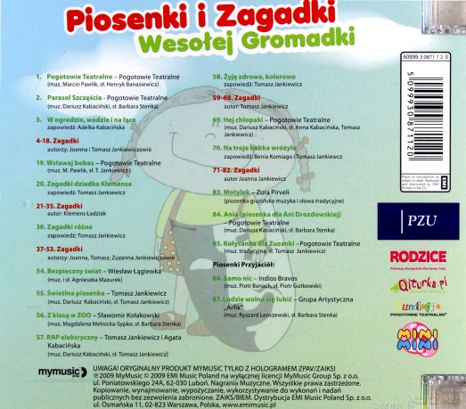 Różni Wykonawcy: Piosenki i Zagadki Pogotowia Teatralnego [CD]