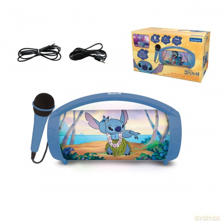 Głośnik bluetooth z mikrofonem Stitch - efekty świetlne, karaoke BTP585DZ