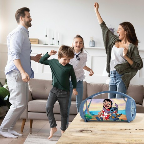 Głośnik bluetooth z mikrofonem Stitch - efekty świetlne, karaoke BTP585DZ