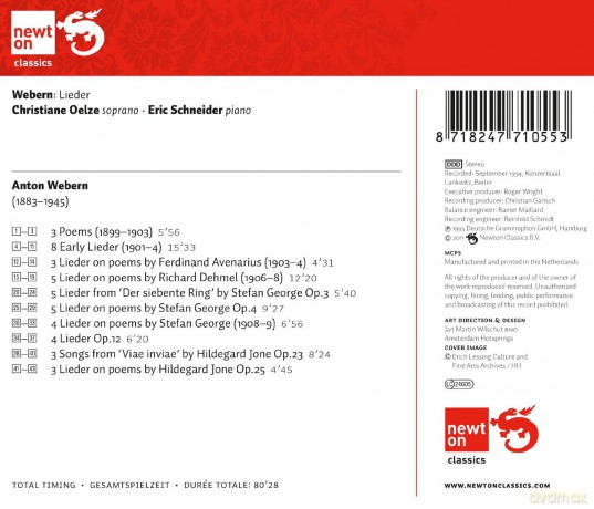 Webern: Lieder [CD]