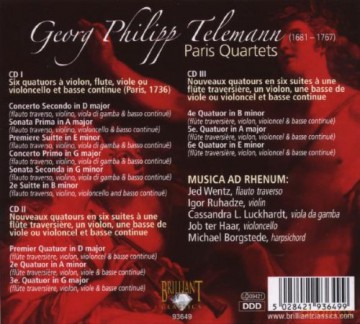 Telemann: Paris Quartets [CD]