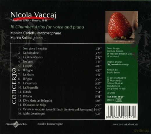 Vaccaj: Chamber Arias [CD]