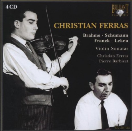 Christian Ferras, Pierre Barbizet: Violin Sonatas - Brahms, Schumann, Franck, Lekeu [CD]
