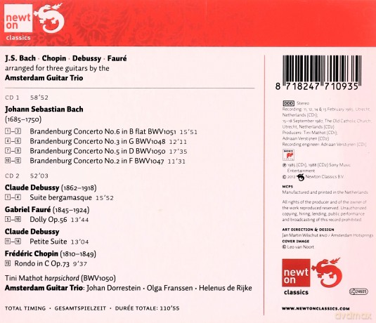 Amsterdam Guitar Trio: Brandenburg Concertos No. [CD]