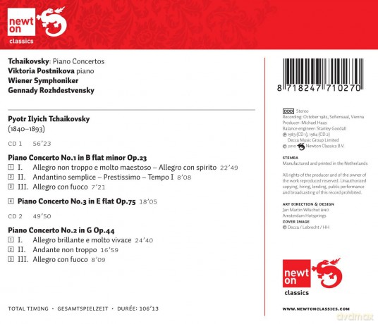 Tchaikovsky: Piano Concertos [CD]
