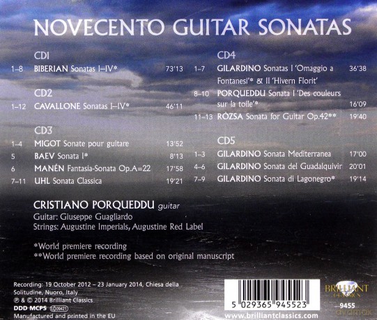 Novecento Guitar Sonatas [CD]