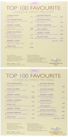 Top 100 Favourite Classical Piano Melodies [CD]