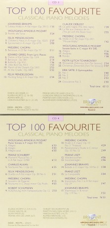 Top 100 Favourite Classical Piano Melodies [CD]
