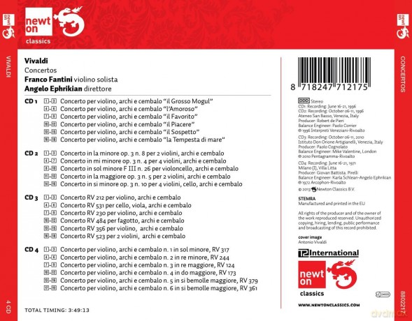 Vivaldi: Concertos [CD]