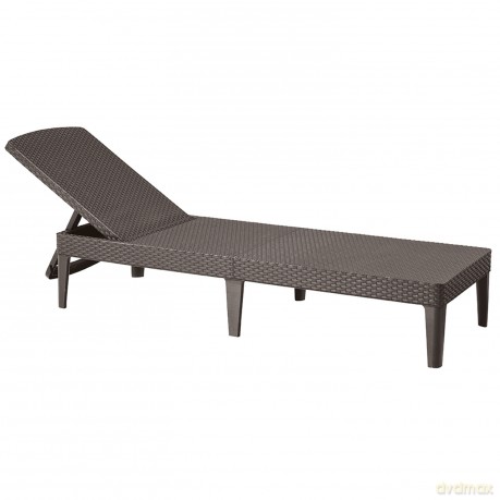 Leżak ogrodowy regulowany Jaipur Sun Lounger brązowy