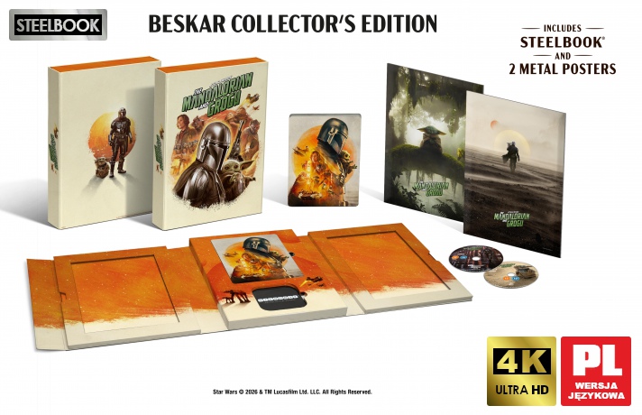 Gwiezdne wojny: Mandalorian i Grogu (steelbook) [Blu-Ray 4K]+[Blu-Ray]
