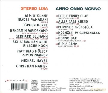 Stereo Lisa: Anno Onno Monno [CD]