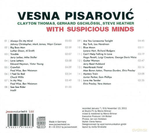Vesna Pisarovic: With Suspicious Minds [CD]
