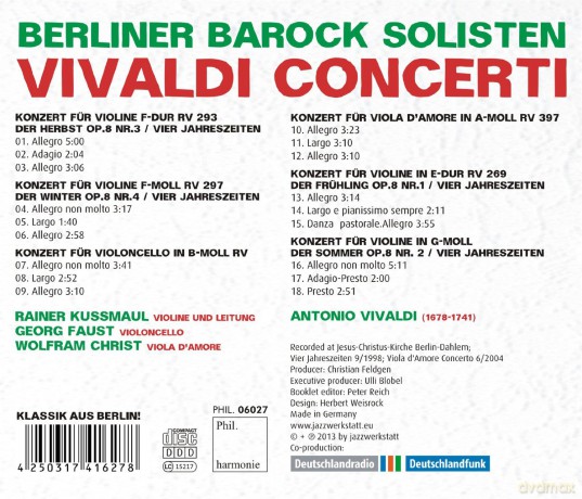 Vivaldi: Concerti [CD]