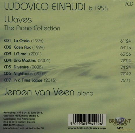 Jeroen Van Veen: Einaudi: Waves - The Piano Collection [CD]