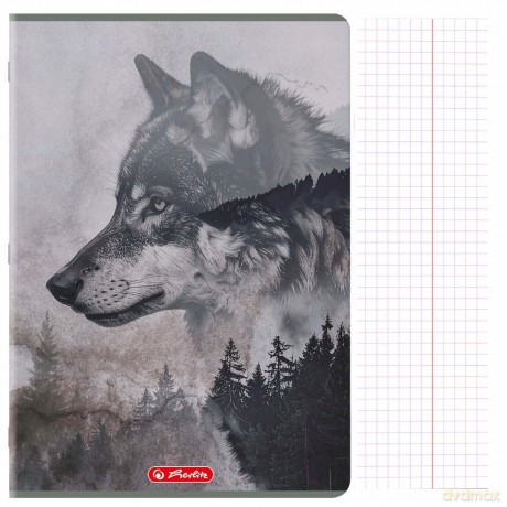 Zeszyt Herlitz Standard Wild A4/96k kratka z marginesem, 1 szt
