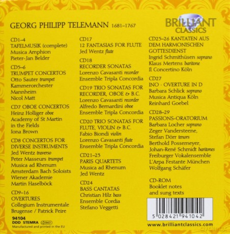 Telemann Edition [CD]