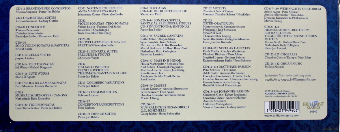 Bach Complete Edition [142CD]