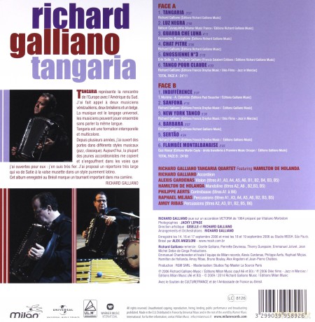 Richard Galliano: Tangaria [Winyl]