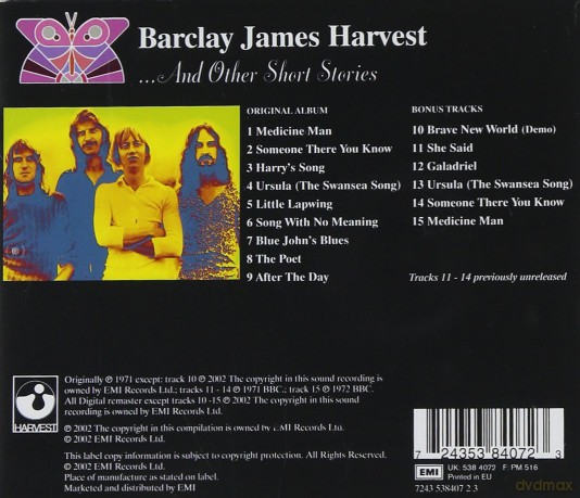 Barclay James Harvest: Barclay James Harvest & Other Stories [CD]