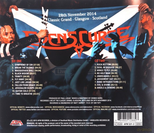 Eden's Curse: Live With The Curse [2CD]