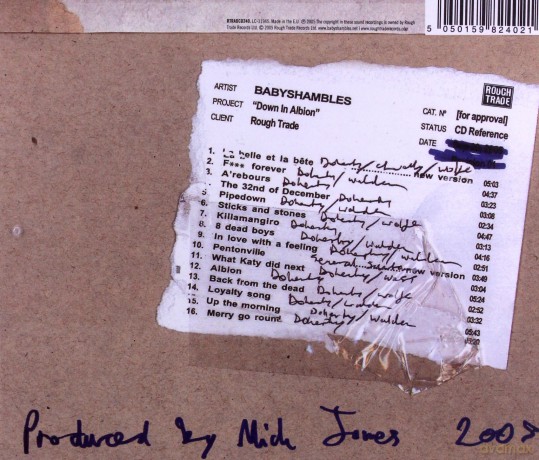 Babyshambles: Down In Albion [CD]
