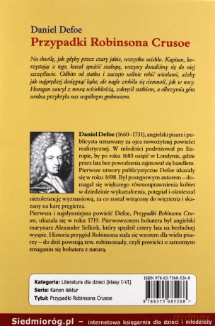 Przypadki Robinsona Crusoe - Defoe Daniel [KSIĄŻKA]