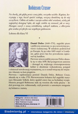 Robinson Crusoe - Defoe Daniel [KSIĄŻKA]