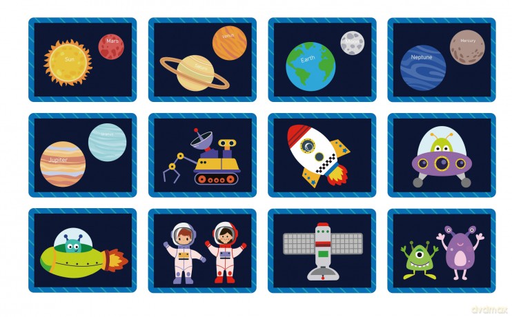TOOKY TOY Układanka Magnetyczna Puzzle Montessori Pudełko Edukacyjne Kosmos 72 el.