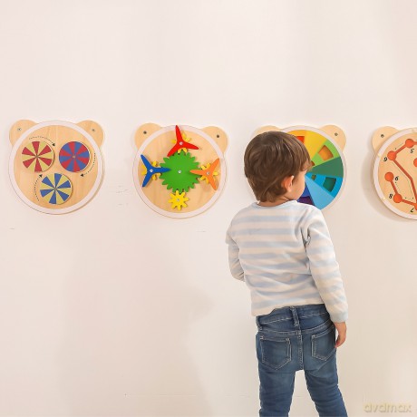 VIGA Drewniana Tablica Kolory Certyfikat FSC Montessori