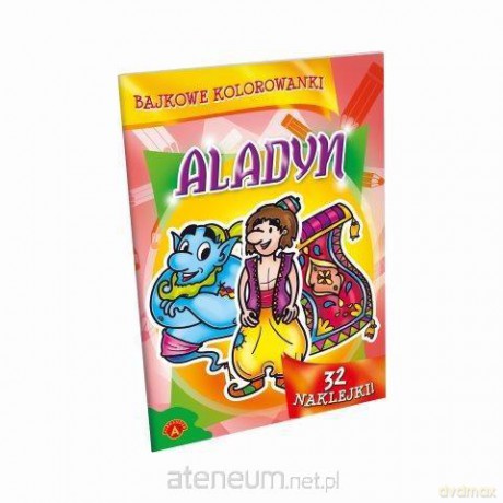 Bajkowe kolorowanki. Aladyn [KSIĄŻKA]