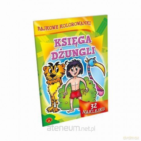 Bajkowe kolorowanki. Księga Dżungli [KSIĄŻKA]