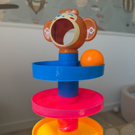 WOOPIE BABY Kulodrom Tor Kulkowy Zestaw Spirala + 3 Kulki
