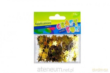 Cekiny metaliczne złote gwiazdki 14g