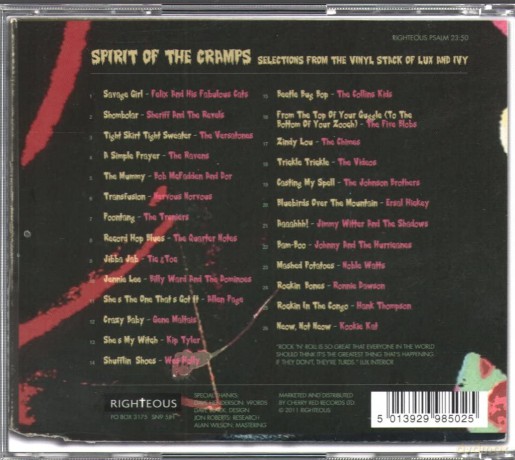Spirit Of The Cramps [CD]