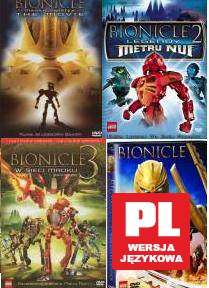 Bionicle Maska światła / Legendy Metru Nui / W sieci mroku / Narodziny legendy Pakiet [4DVD]