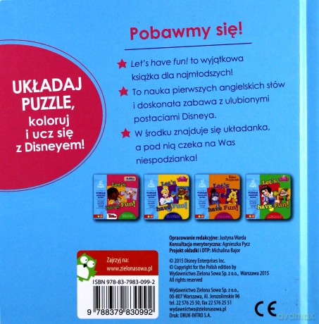 Disney English. Let's have fun. Verbs. Dosia [KSIĄŻKA]