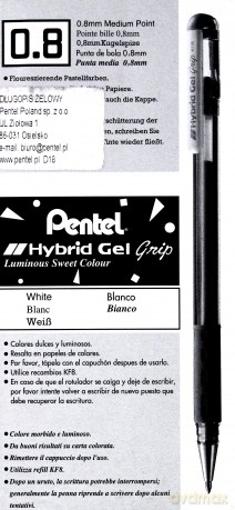 Długopis K118 biały (12szt)