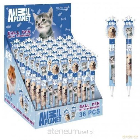 Długopis z diamentami Animal Planet Cute 36szt