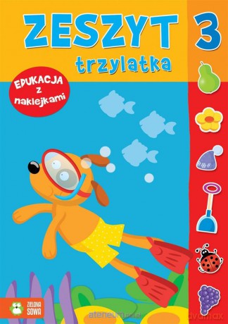 Edukacja z naklejkami - Zeszyt trzylatka [KSIĄŻKA]
