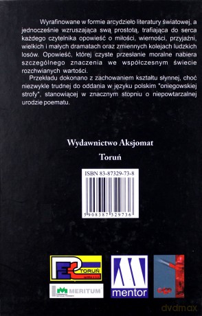 Eugeniusz Oniegin [KSIĄŻKA]