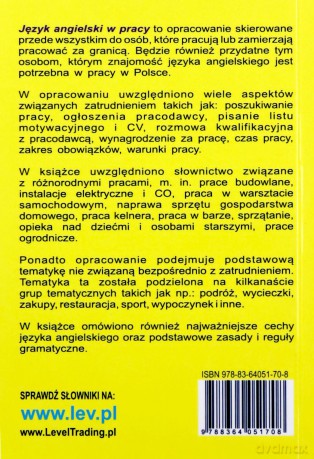 Język angielski w pracy. Rozmówki angielskie [KSIĄŻKA]