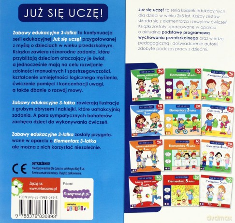 Już się uczę. Zabawy edukacyjne 3-latka [KSIĄŻKA]