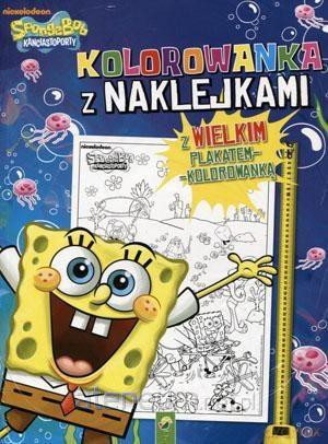 Kolorowanka z naklejkami - SpongeBob