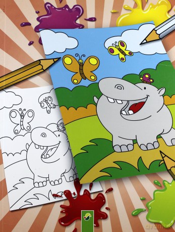 Kolorowanka Zwierzęta w zoo