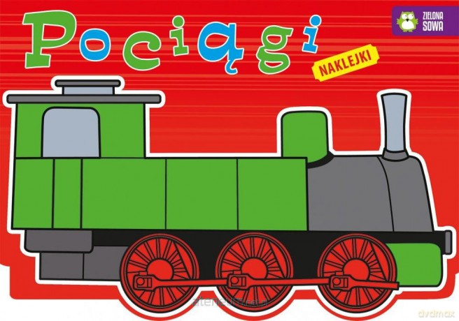 Kolorowanki z naklejkami - Pociągi