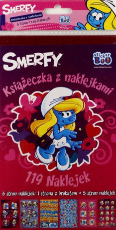 Książeczka z naklejkami Smerfy