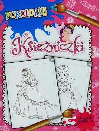 Księżniczki. Pokoloruj [KSIĄŻKA]