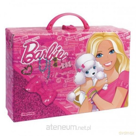 Kuferek kartonowy duży z rączką Barbie