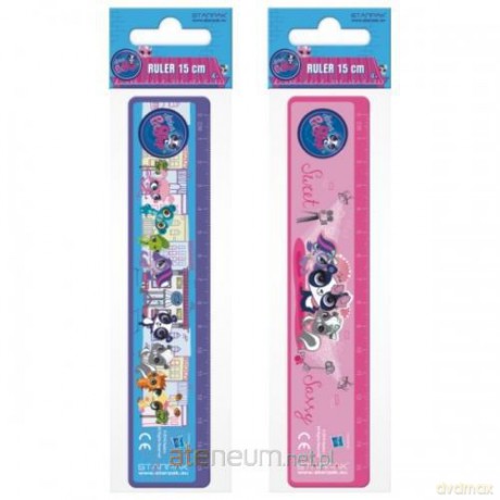 Linijka plastikowa 15cm Littlest Pet Shop